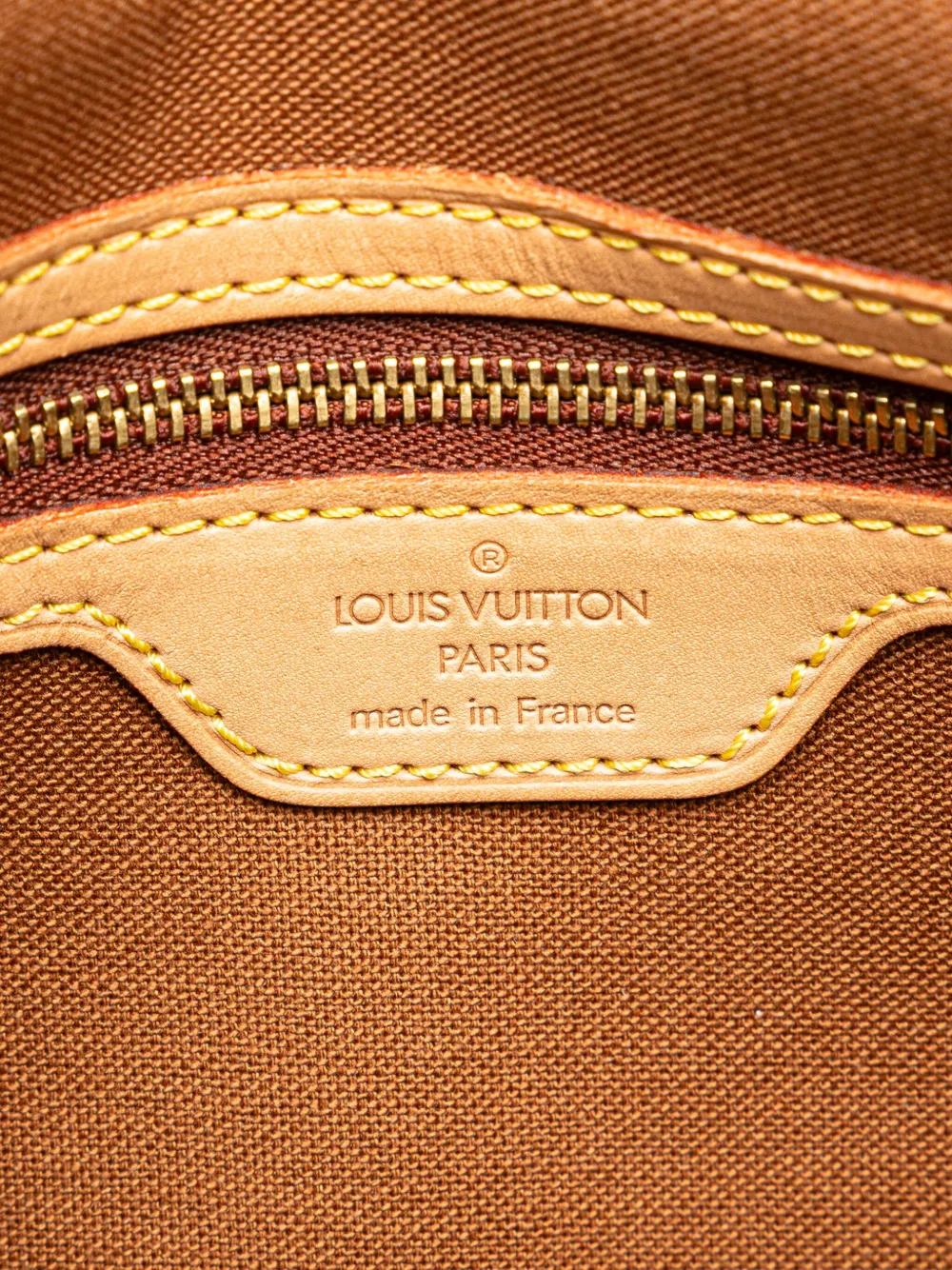 Pre-owned Louis Vuitton 2002 Monogram Mini Looping Shoulder Bag In Brown