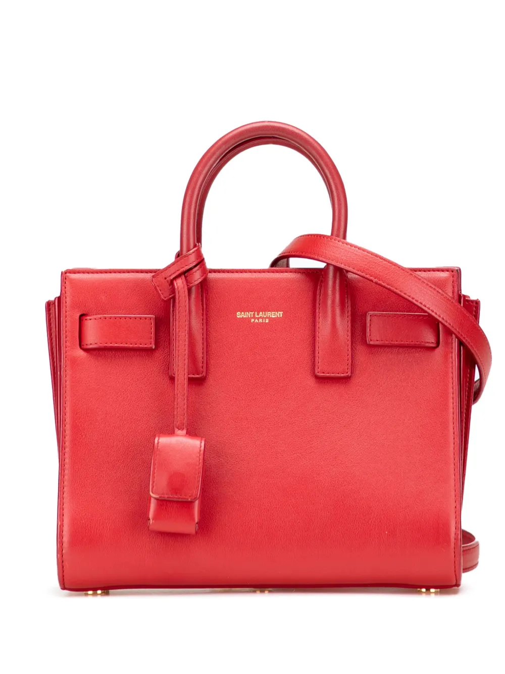 Saint Laurent Pre-Owned 2014 Nano Leather Sac De Jour satchel | Red | Image 1
