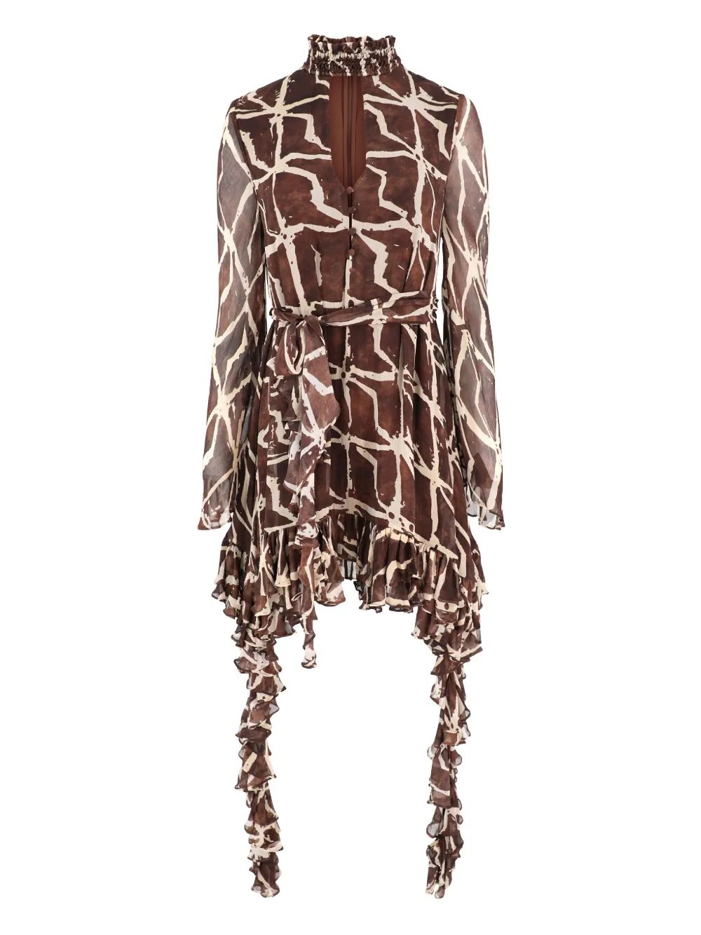 Alexis Amalia ruffled mini dress Bruin