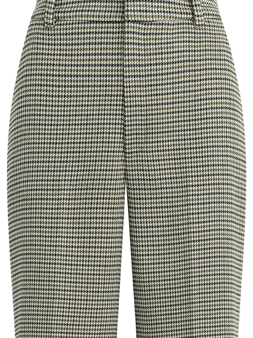 Favorite Daughter houndstooth belt-loops trousers - Groen