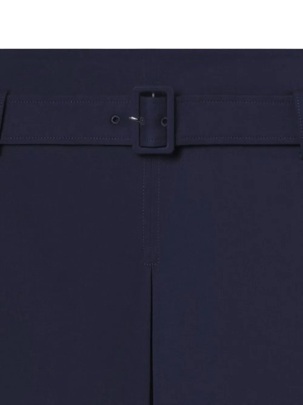 A.L.C. belted pleat-detail shorts - Blauw