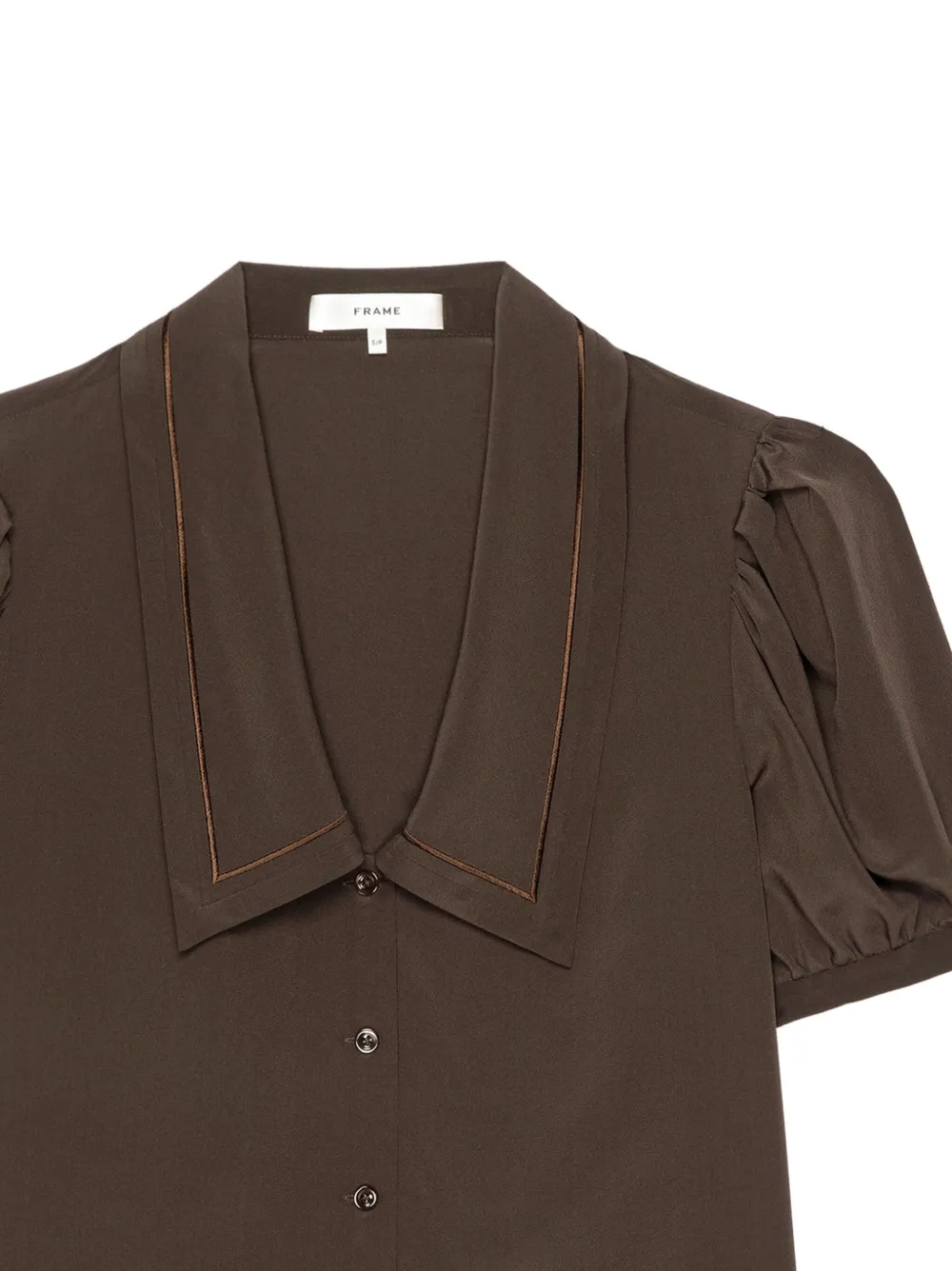 FRAME puff-sleeve blouse - Bruin