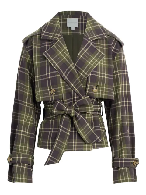 Favorite Daughter plaid-pattern belted jacket 