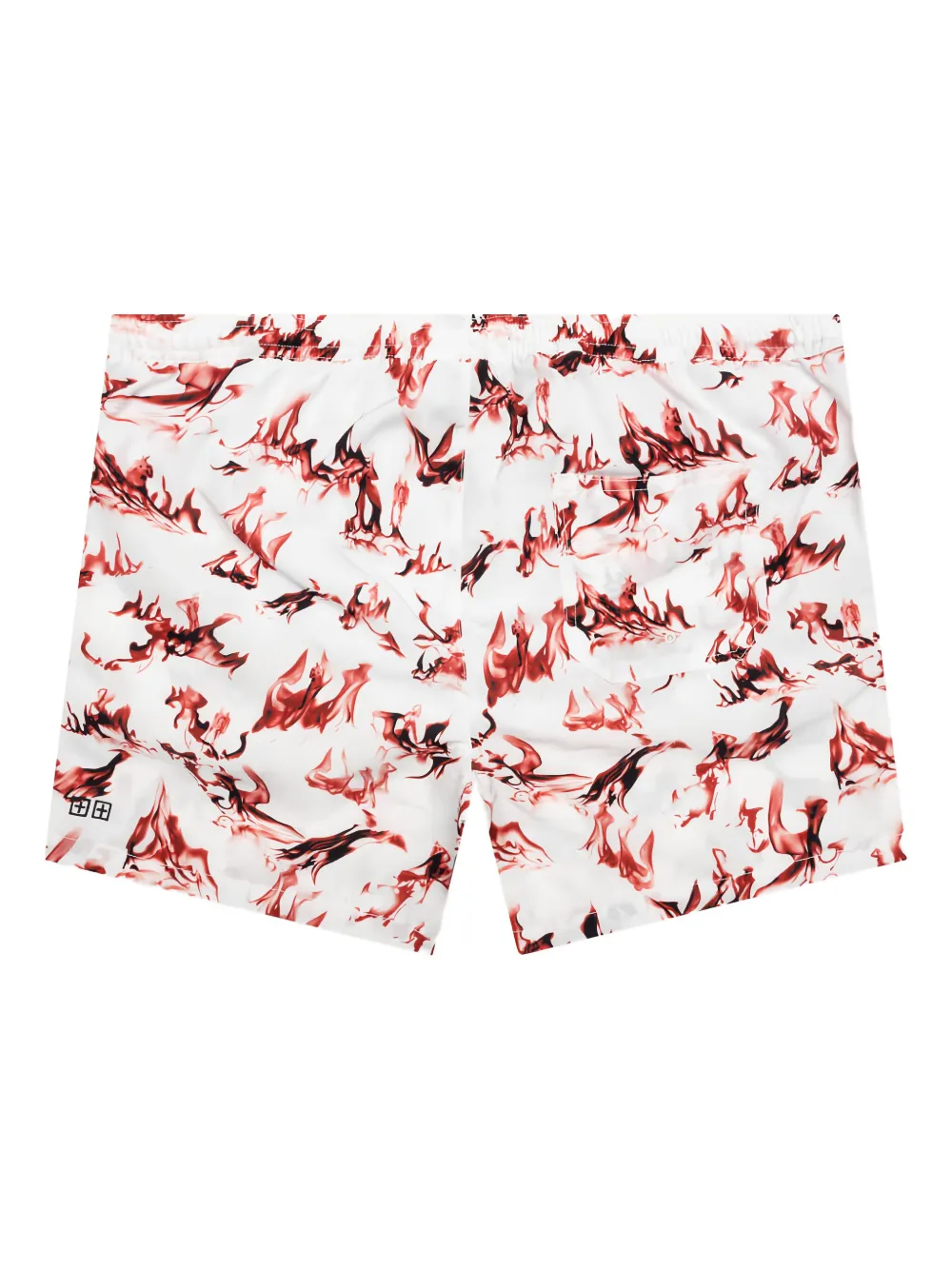 Ksubi Shorts met trekkoord en Burnt Board-print Wit