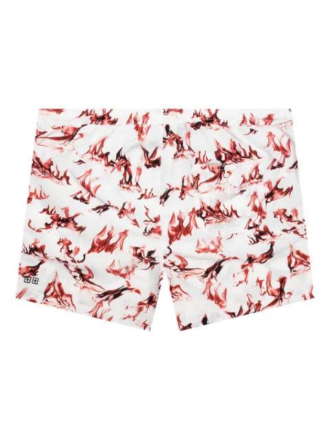 Ksubi Burnt Board-print drawstring shorts