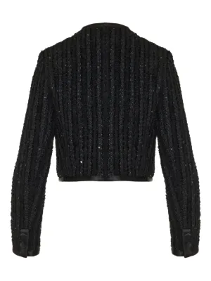 逸品です！ドルチェ&ガッバーナ　ツイードジャケット DOLCE&GABBANA】逸品！ツイードジャケット 花柄裏地 ブラック系