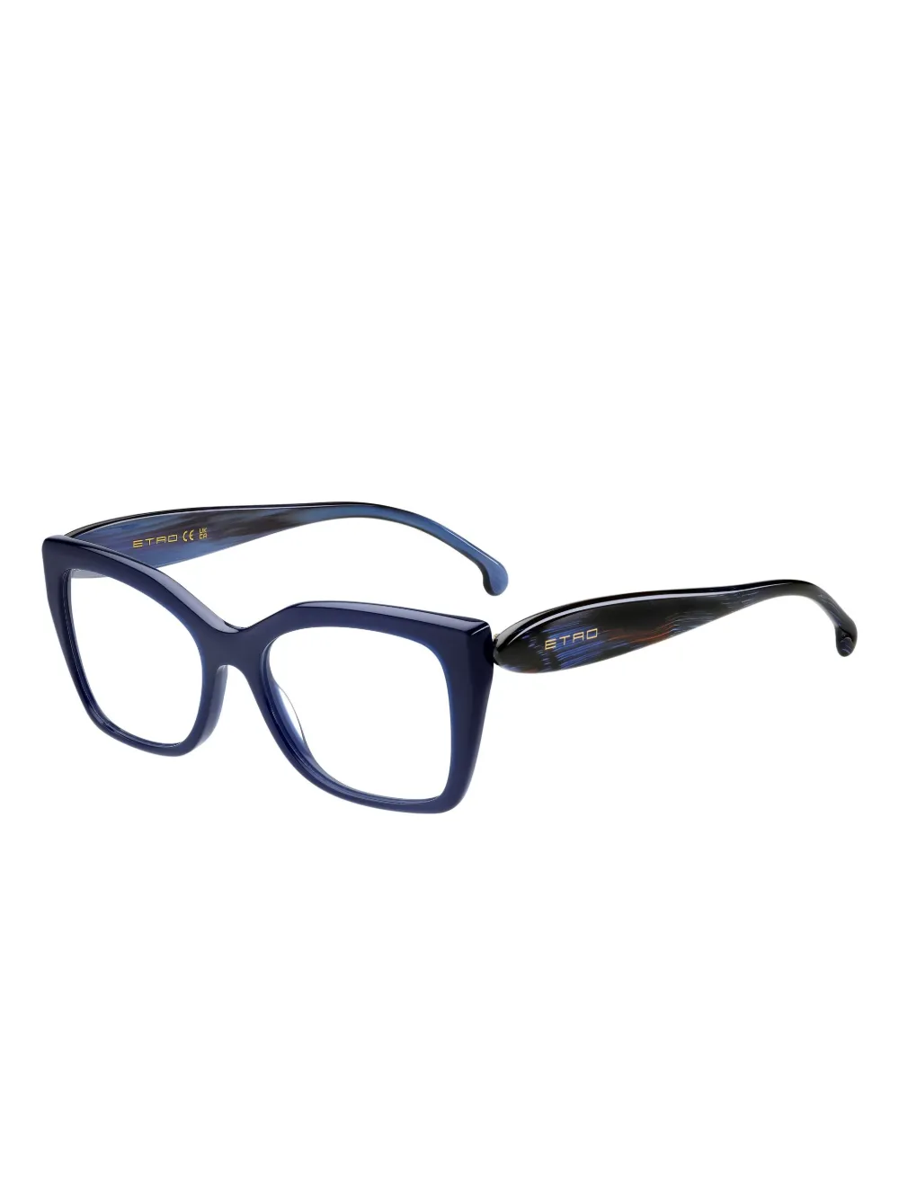 ETRO vierkant montuur Blauw