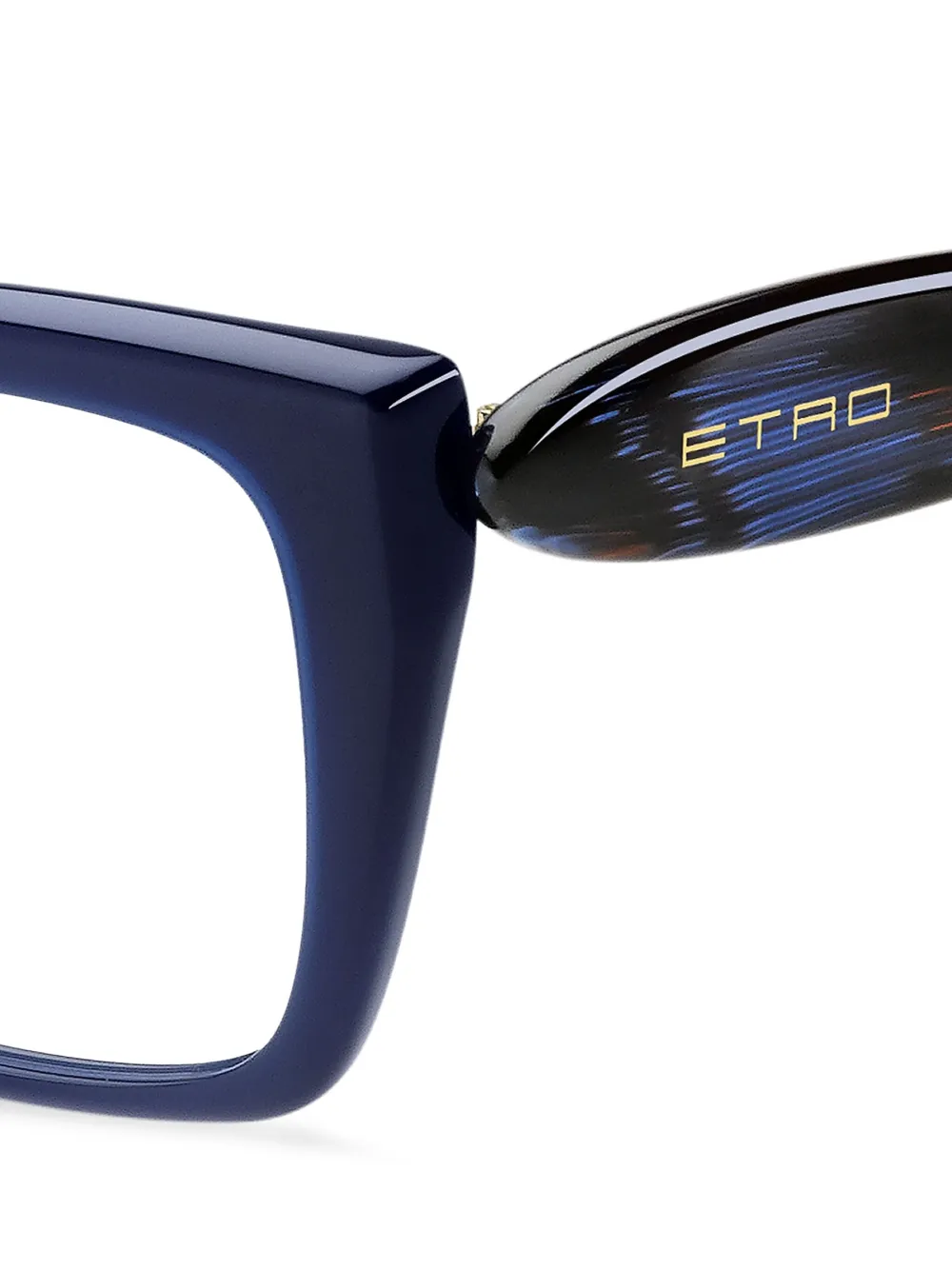 ETRO vierkant montuur Blauw
