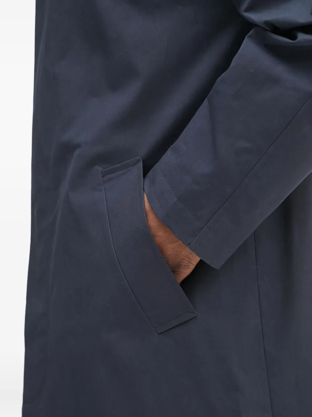 A.P.C. Jas met ribfluwelen kraag Blauw