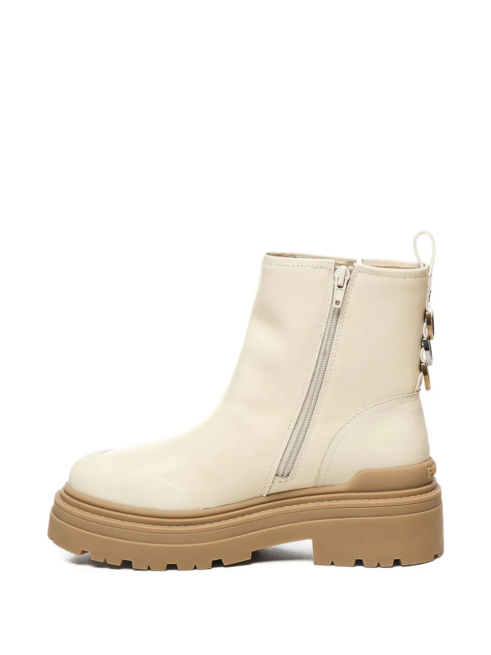 PINKO buckle-detail platform boots White