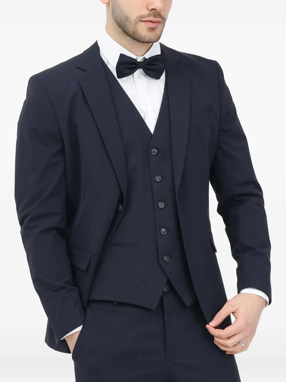 SELECTED notched-lapel blazer | Blue | Image 1