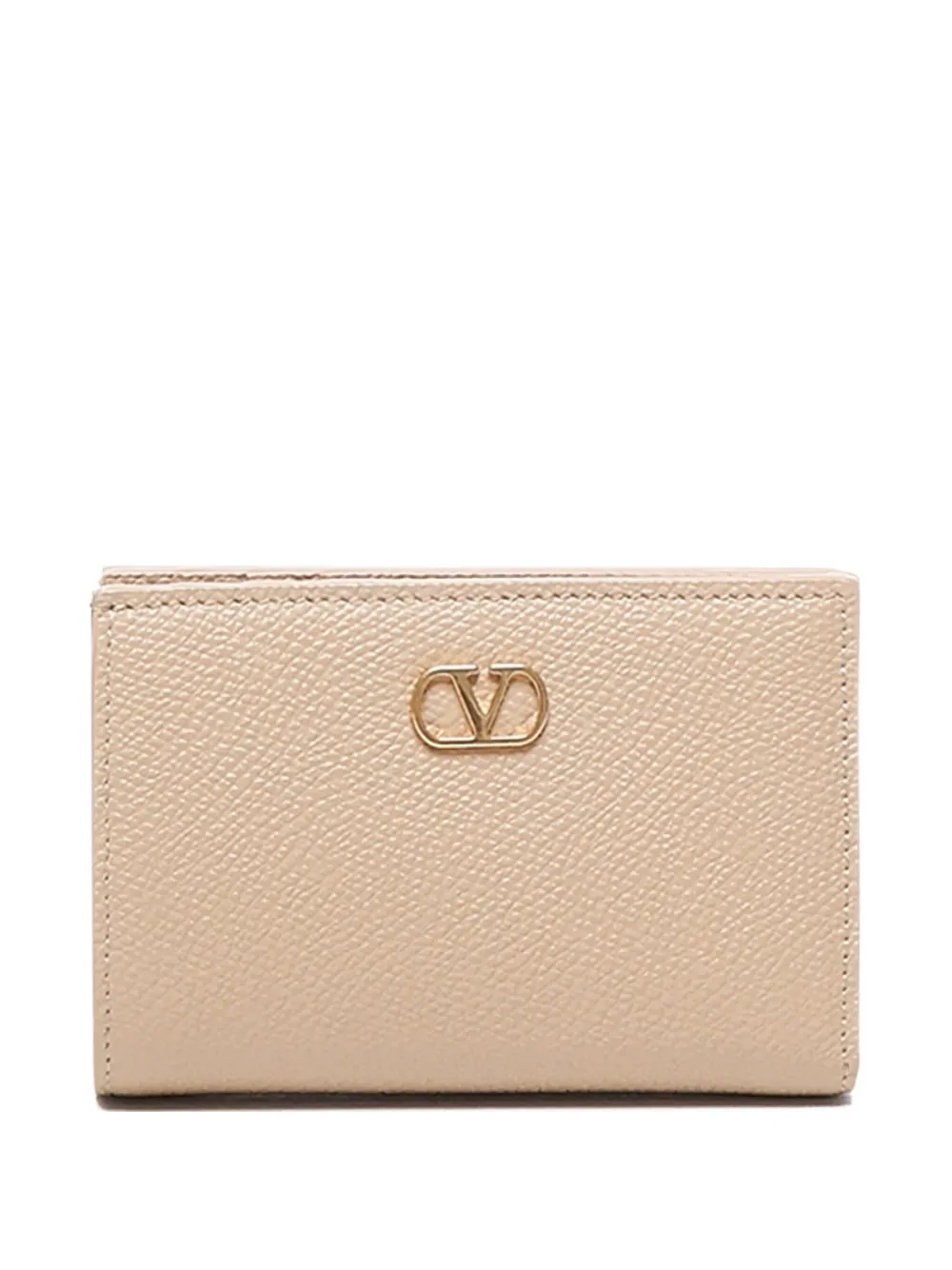 Valentino Garavani logo-plaque leather wallet | Neutrals | Image 1