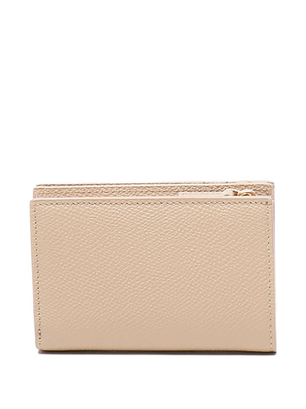 Valentino Garavani Leren portemonnee met logoplakkaat - Beige