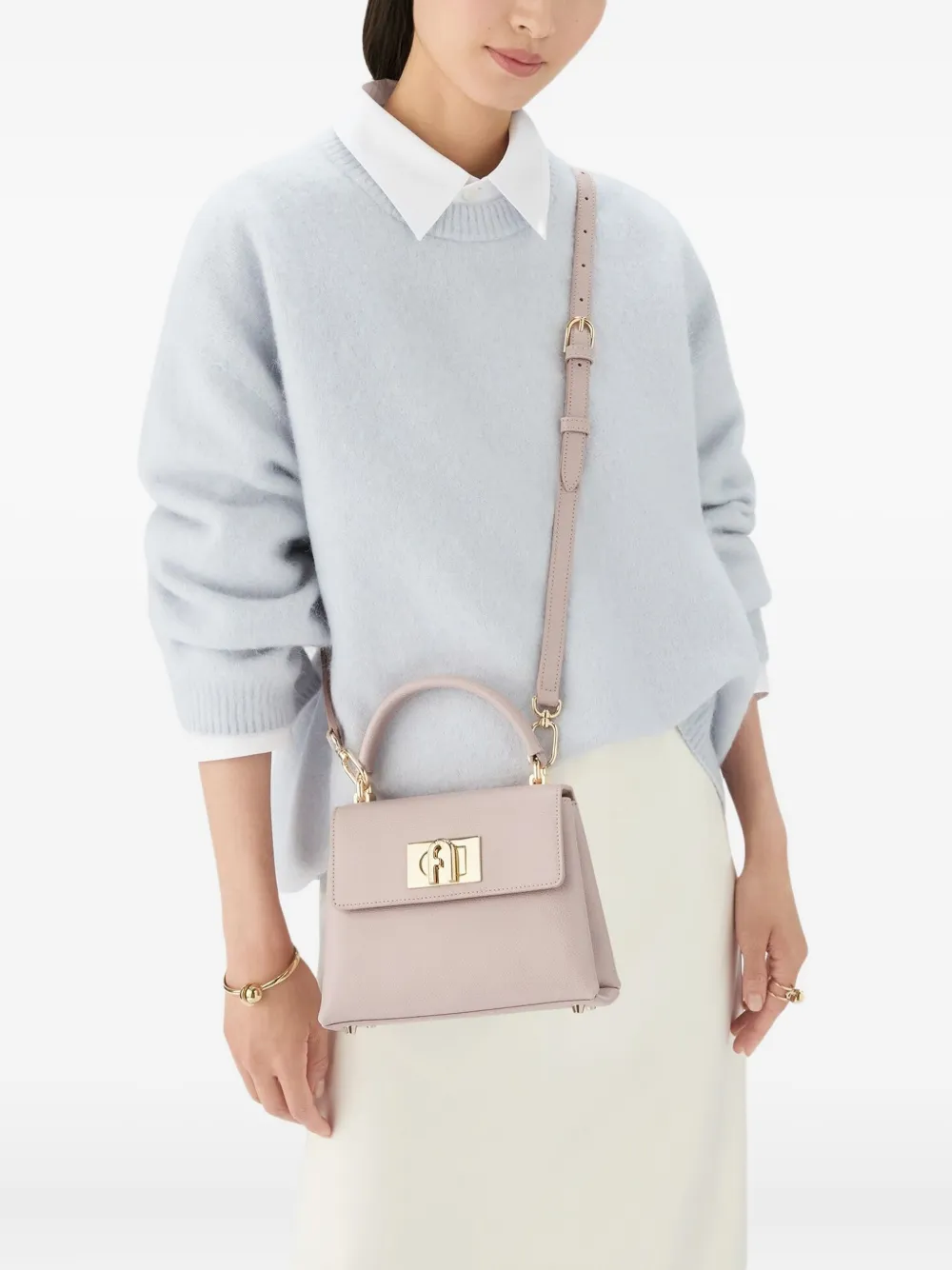 Small Top-Handle Crossbody Bag