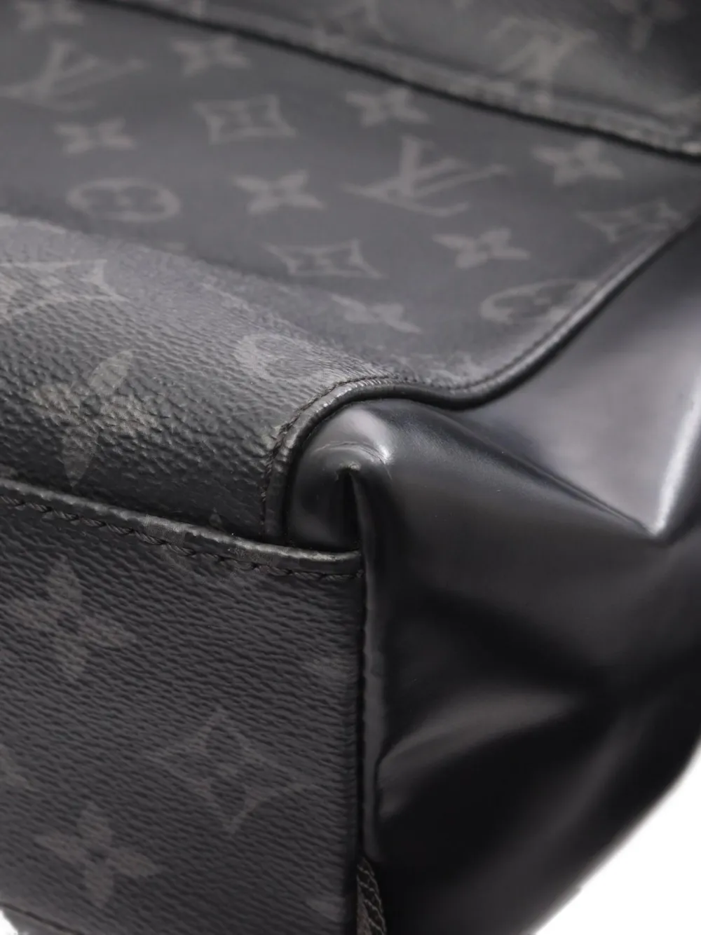Pre-owned Louis Vuitton 2017 Messenger Voyage Pm Monogram Eclipse Shoulder Bag In Black