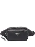 Prada Pre-Owned 00s small logo-plaque belt bag - Black