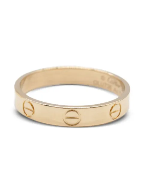 Cartier 2010s 18K rose gold Mini Love ring