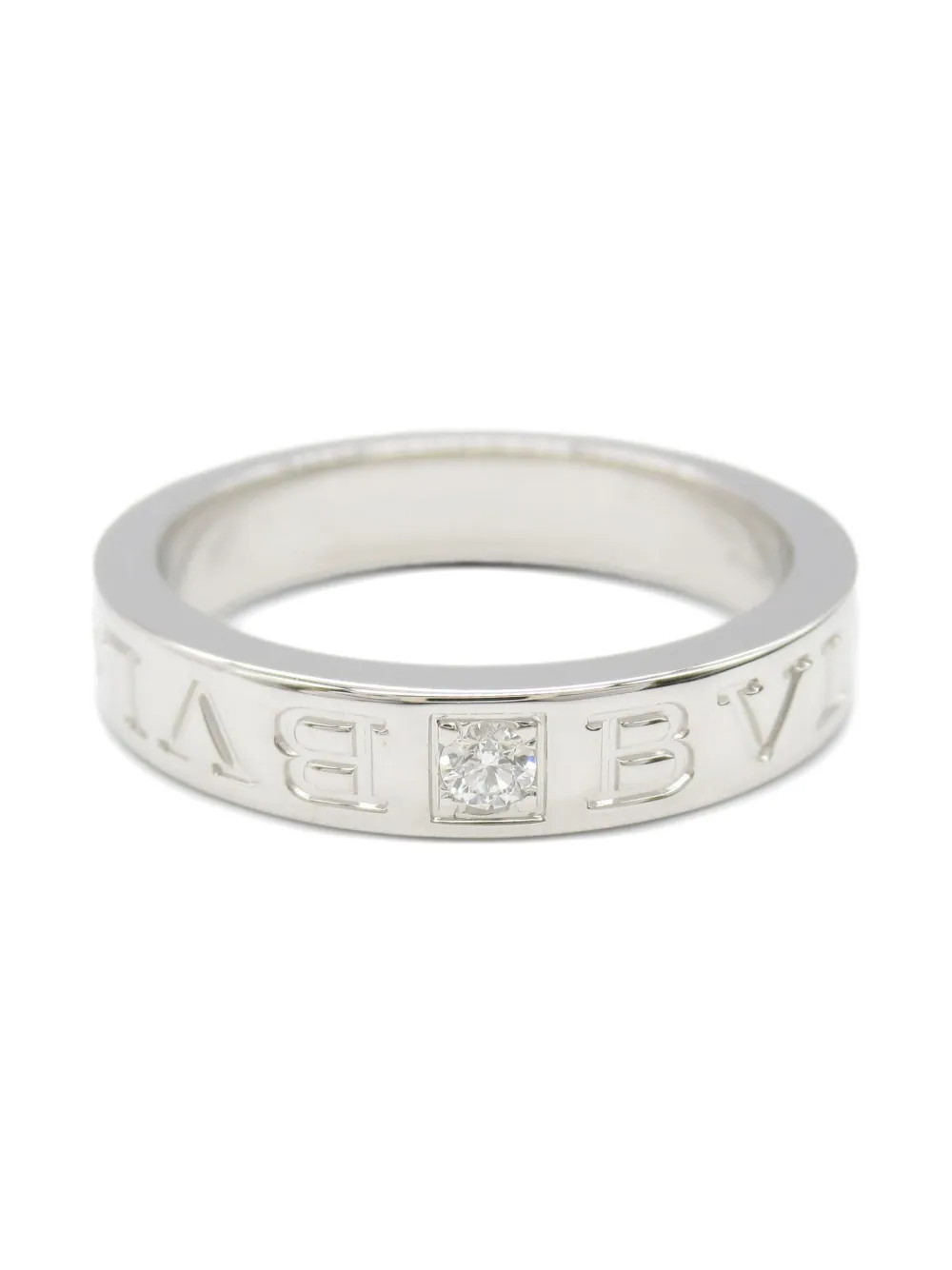 Bvlgari Pre-Owned bague B.zero1 en or blanc 18ct pavée de diamants (années 2010) | argent | Image 1