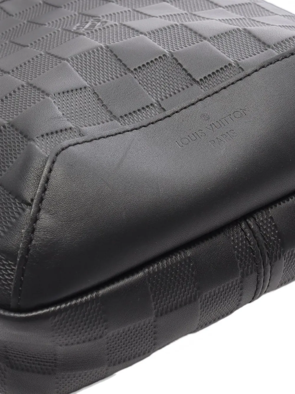 Pre-owned Louis Vuitton 2017 Medium Damier Infini Backpack In Black