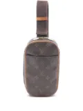 Louis Vuitton Pre-Owned 2001 small Pochette Ganju Monogram belt bag - Brown