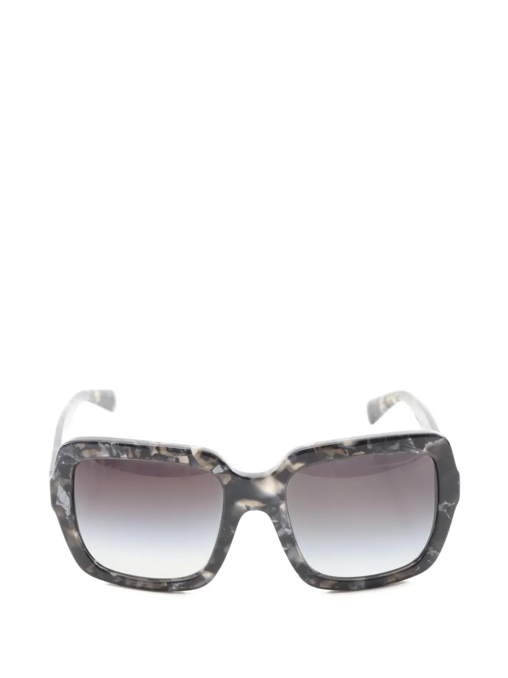 Dolce & Gabbana Pre-Owned 2010s スクエアフレーム サングラス - ブラック Dolce & Gabbana Pre-Owned 2010s スクエアフレーム サングラス - ブラック