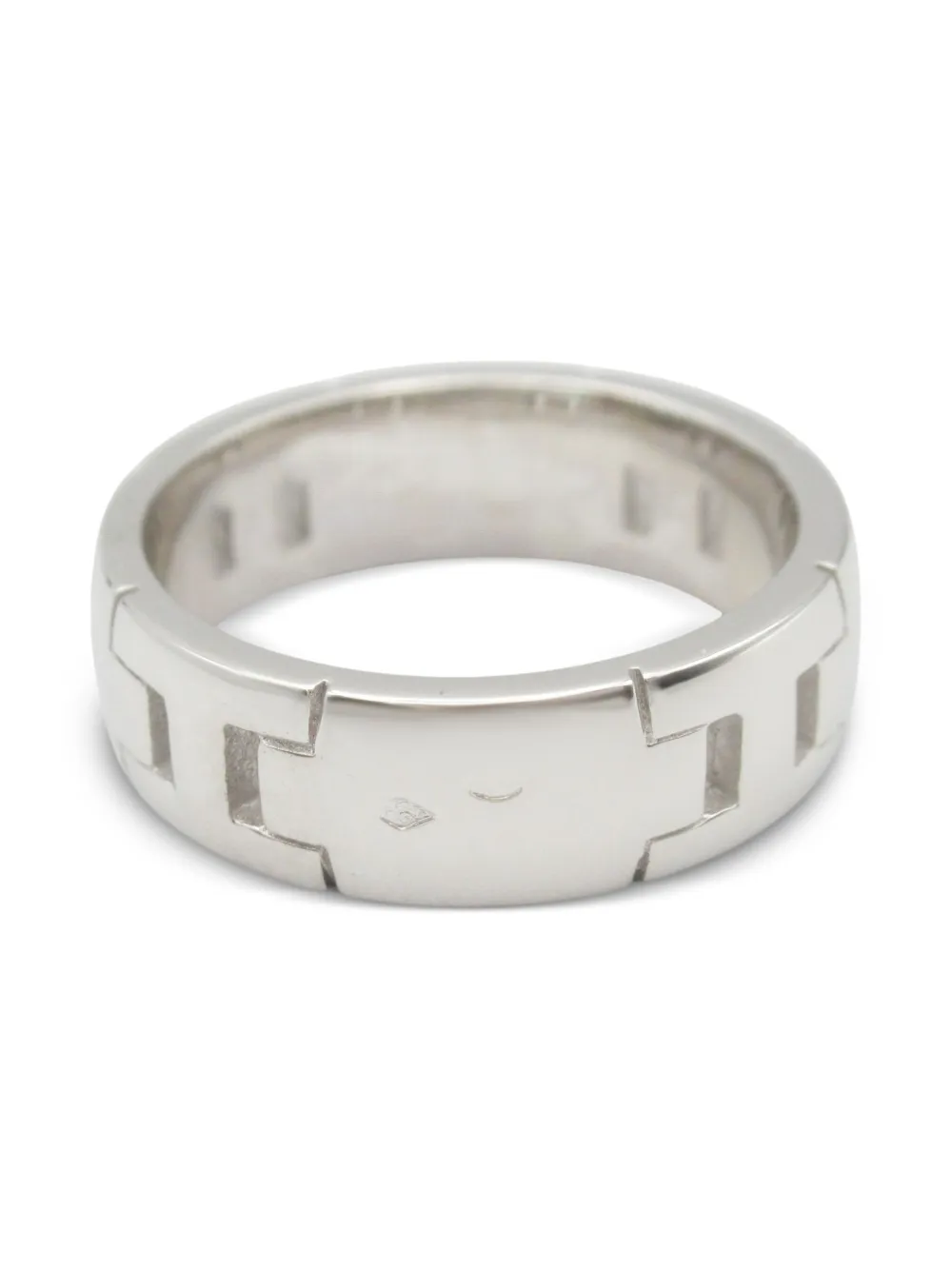 Hermès Pre-Owned 2010s 18K white gold Hercules ring | Women | Image 2