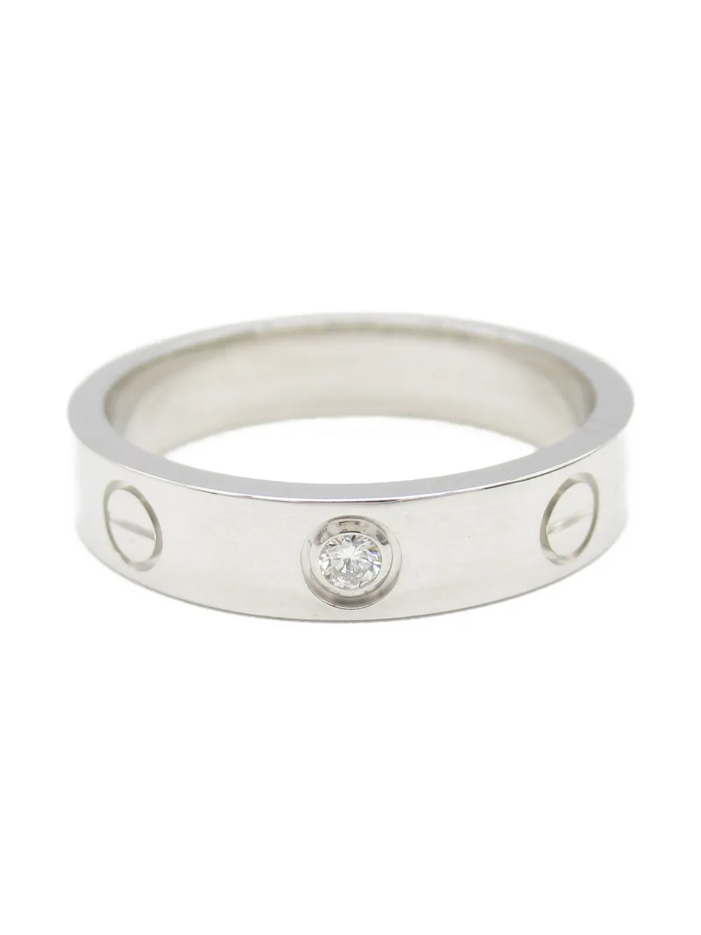 Cartier 2010s ミニ ラブ リング 18Kホワイトゴールド - シルバートーン Cartier 2010s ミニ ラブ リング 18Kホワイトゴールド - シルバートーン