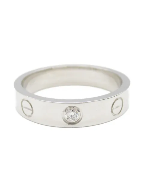 Cartier 2010s 18K white gold mini Love ring