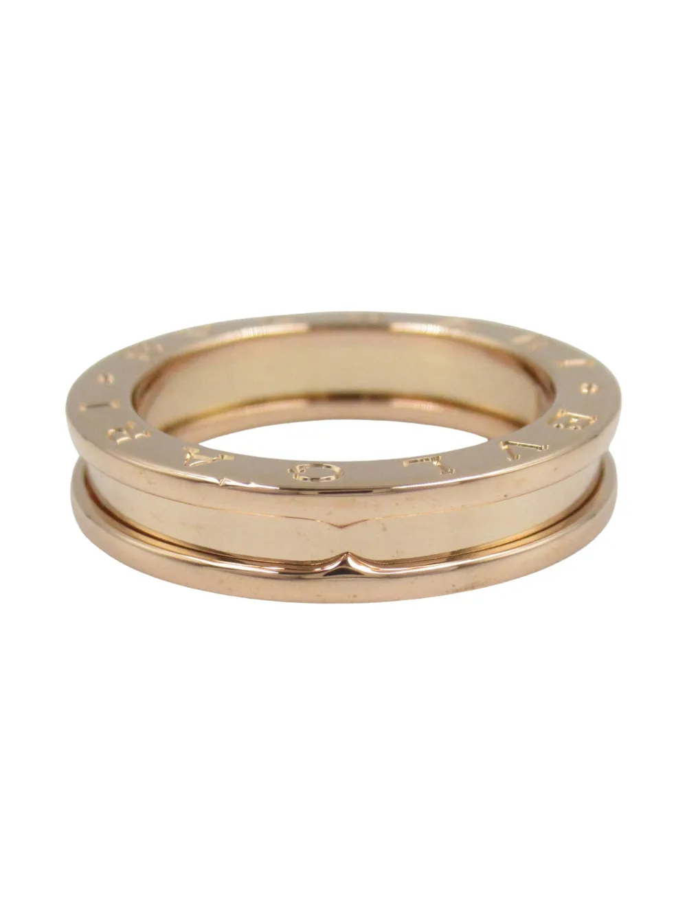 Bvlgari Pre-Owned 2010s 18K rose gold B-zero1 ring - Oro