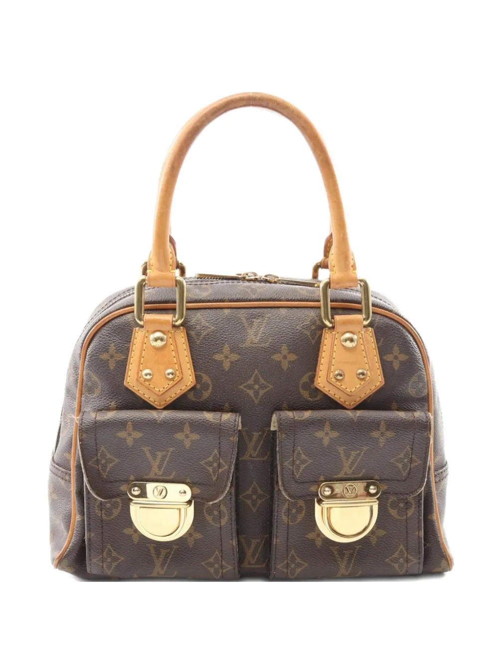 Louis Vuitton Pre-Owned 2003 Manhattan PM monogram tote bag - ブラウン Louis Vuitton Pre-Owned 2003 Manhattan PM monogram tote bag - ブラウン