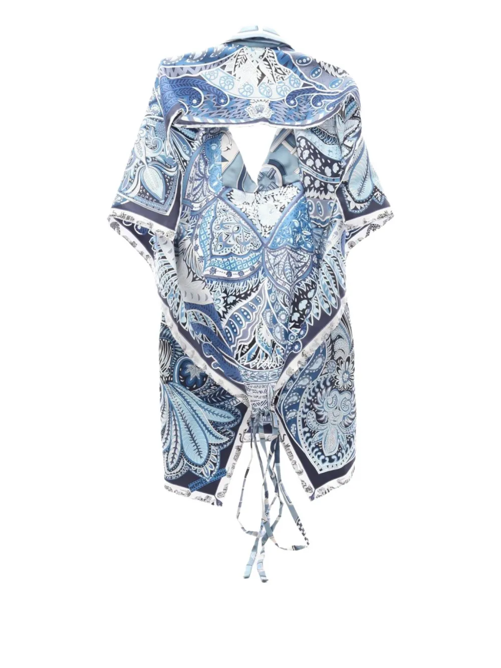 Hermès Pre-Owned 2010s silk collared shirt | Image 2