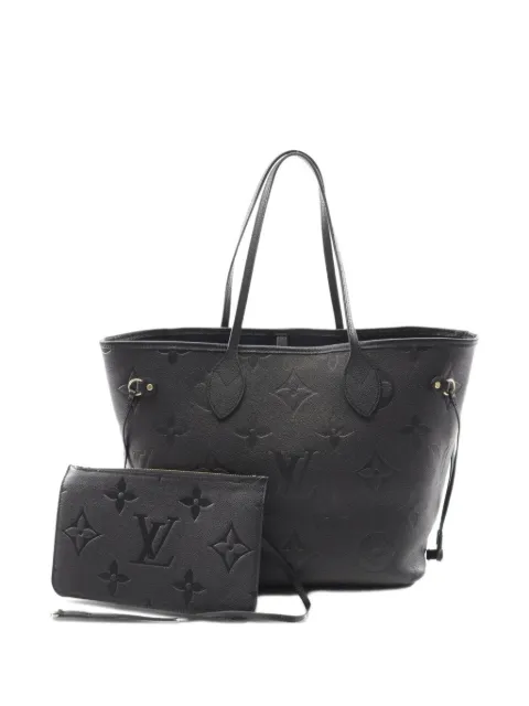 Louis Vuitton Pre-Owned 2021 Neverfull MM monogram-empreinte leather tote bag