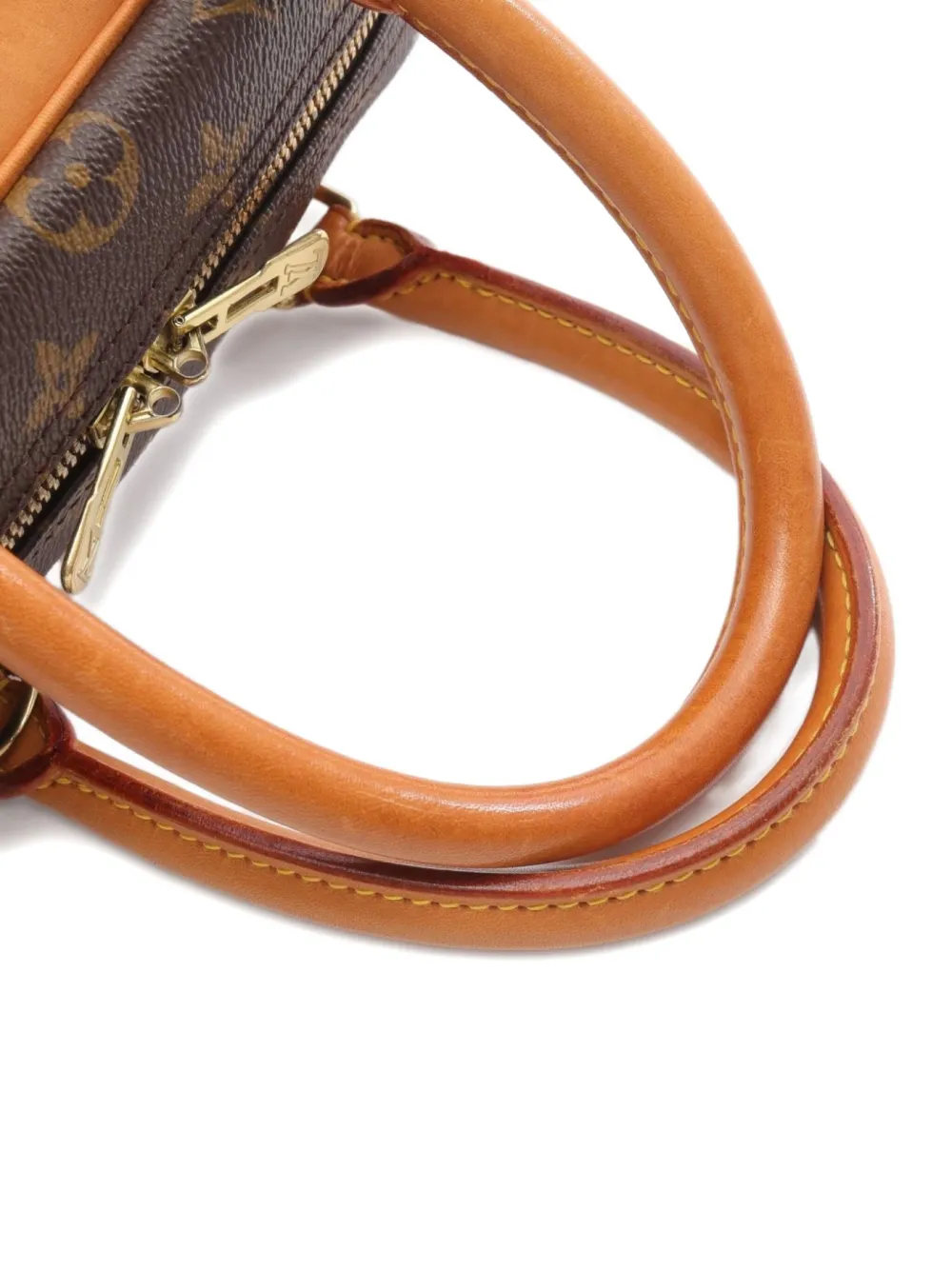 Pre-owned Louis Vuitton 1998 Deauville Bowling Handbag In Brown