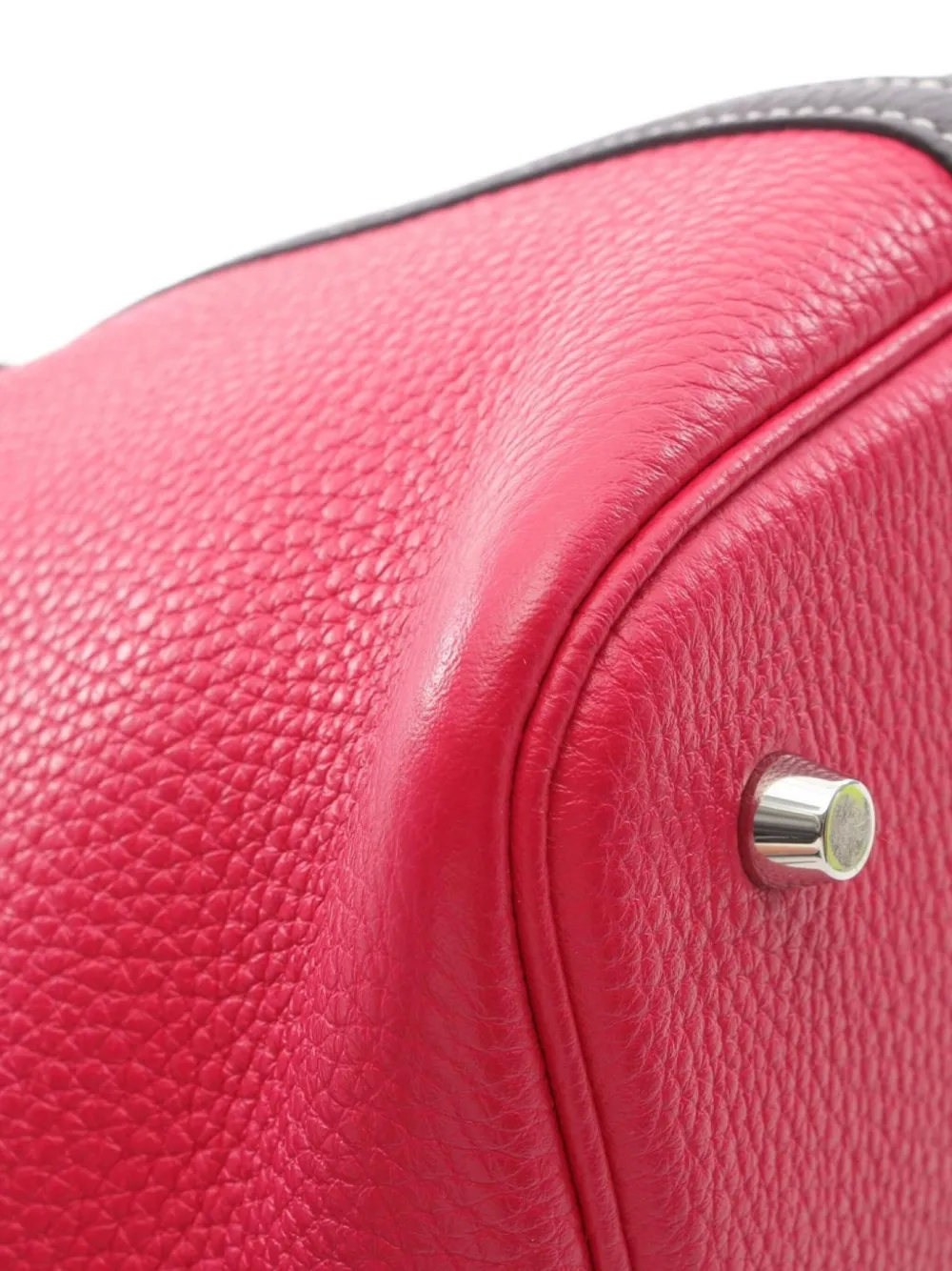 Pre-owned Hermes 2021 Picotane Lock Mm Kazak Tote Bag In Red