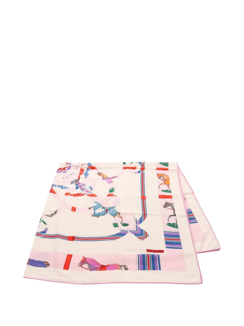 Hermès Pre-Owned 2010s Carré 140 Couverture et Tenues de Jour scarf - Rosa