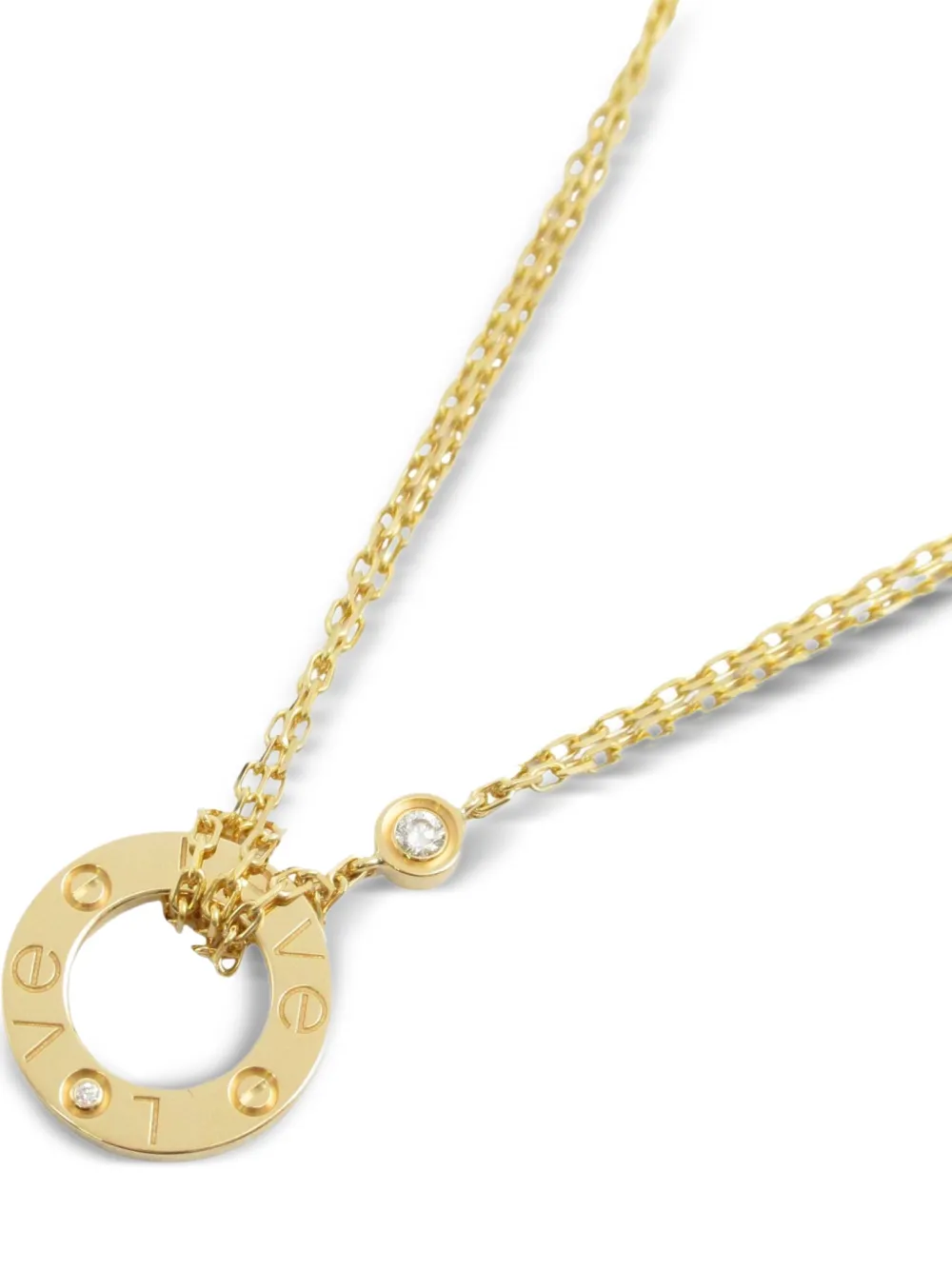 Cartier 2010 18kt yellow gold Love Circle necklace | Pre-Owned | Image 2