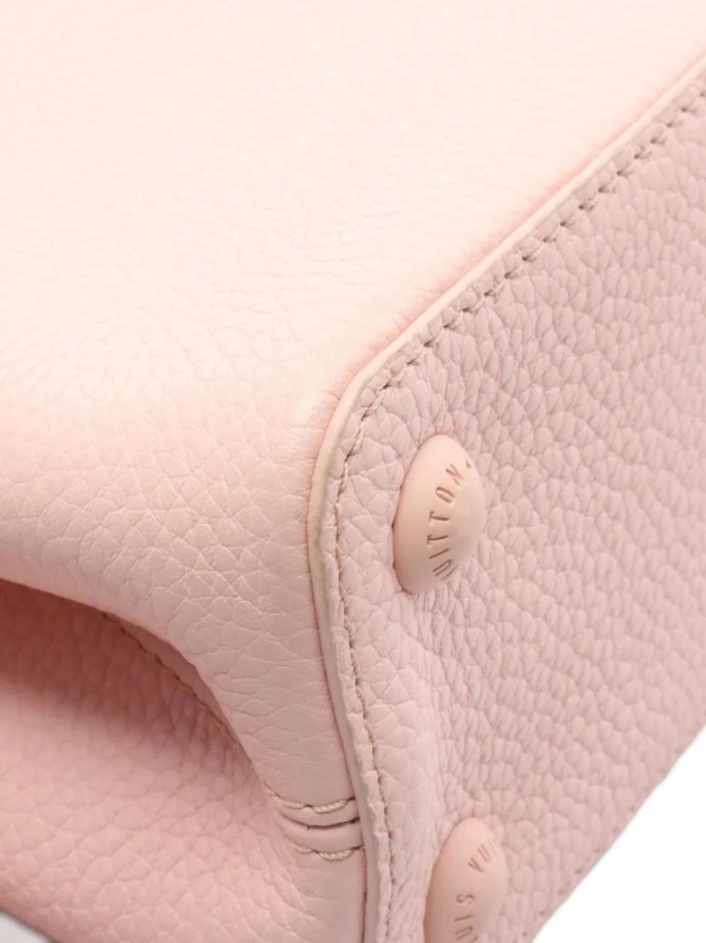 Pre-owned Louis Vuitton 2019 Capucines Bb Audrose Tote Bag In Pink