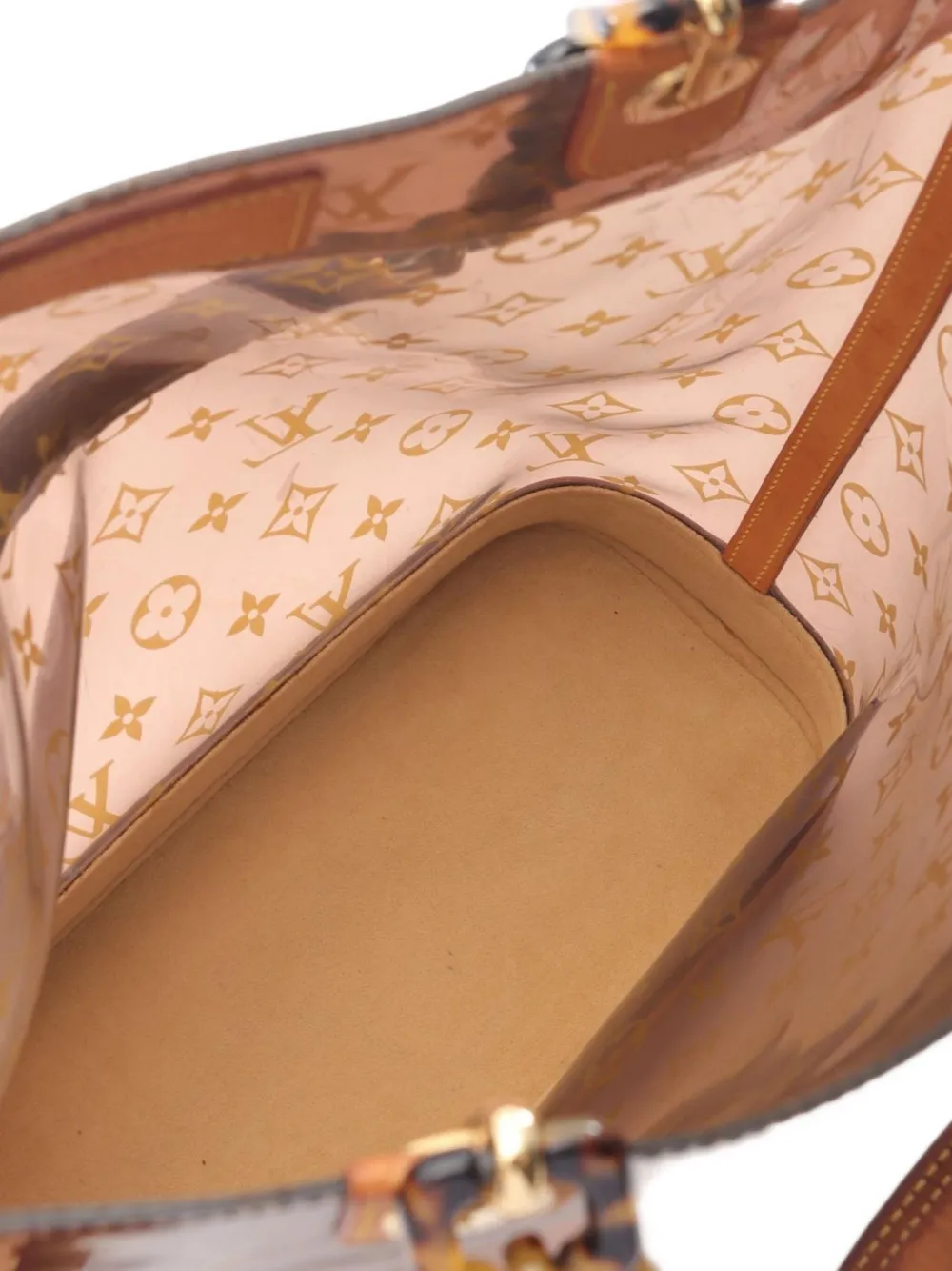 Pre-owned Louis Vuitton 2002 Hippopotamus Mm Tote Bag In Brown