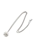 CHANEL Pre-Owned 1986-1988 Coco Mark rhinestone flower necklace - Grey
