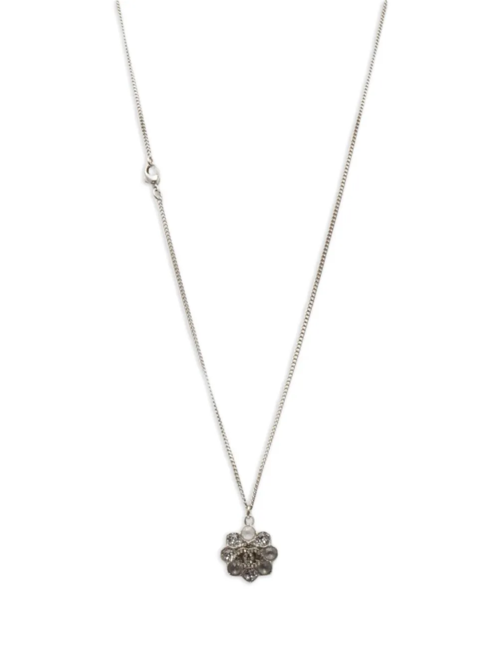 CHANEL Pre-Owned 1986-1988 Coco Mark rhinestone flower necklace | Image 2