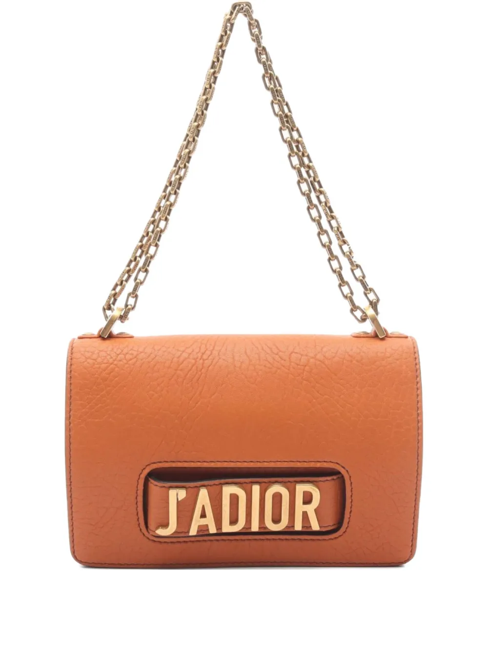 Christian Dior Pre-Owned 10s small J'Adior-plaque shoulder bag | Orange | Image 1