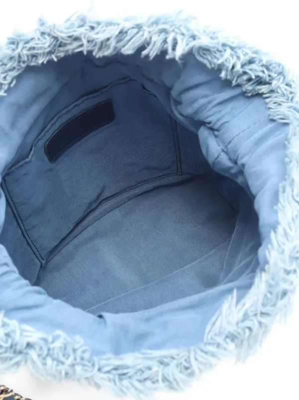 CHANEL Pre-Owned 2021 デニム ショルダーバッグ S | ブルー | FARFETCH JP