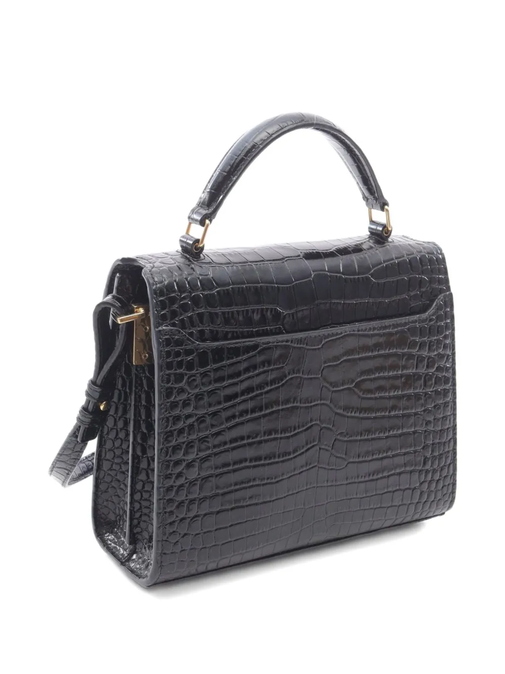 Pre-owned Saint Laurent 2010s Mini Cassandra Handbag In Black