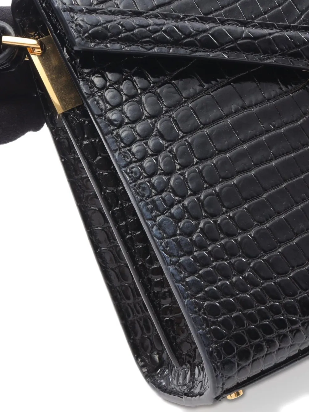 Pre-owned Saint Laurent 2010s Mini Cassandra Handbag In Black