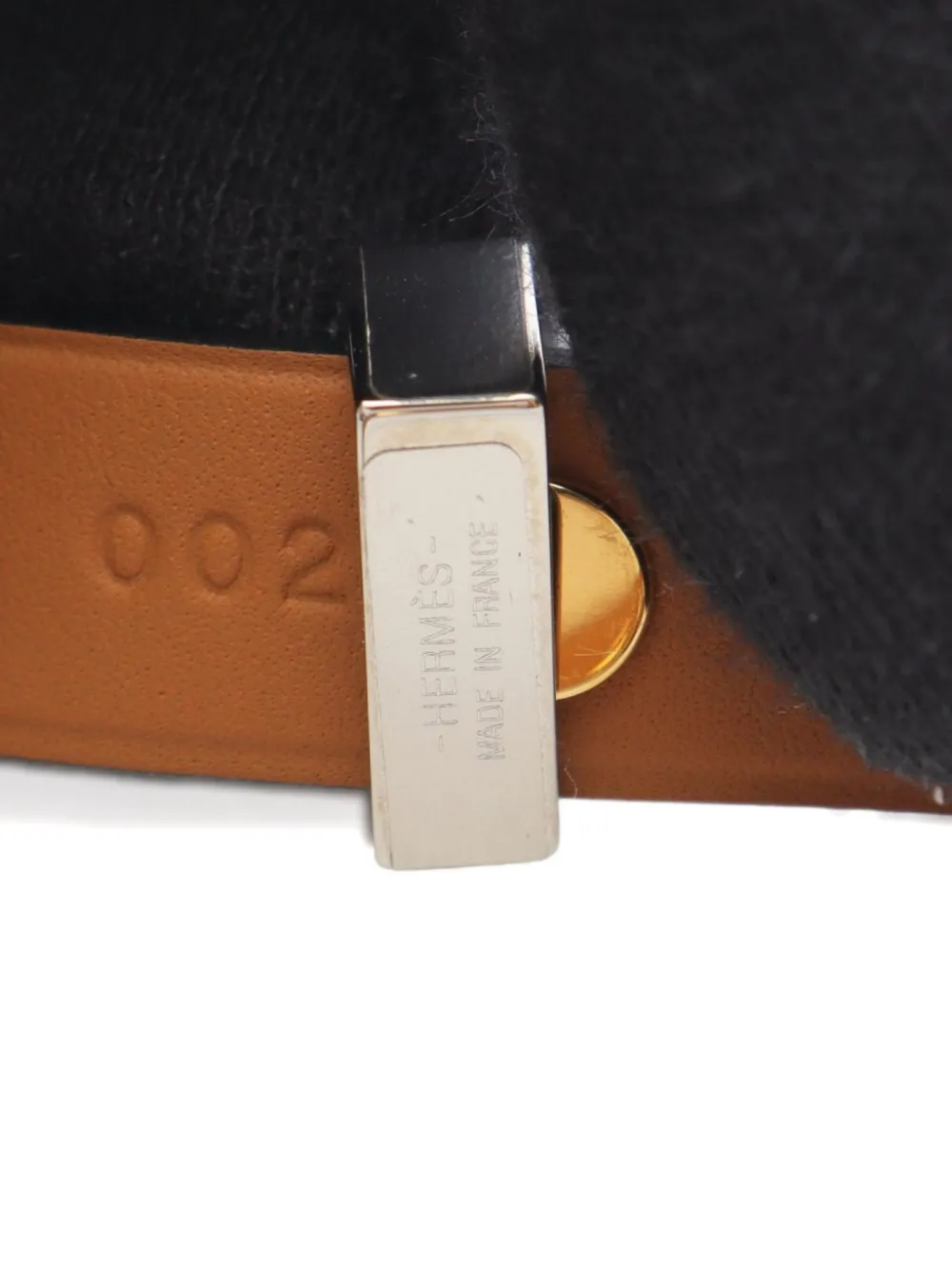 Pre-owned Hermes 10s Studded-embellishment Mini Dog Collar In Blue
