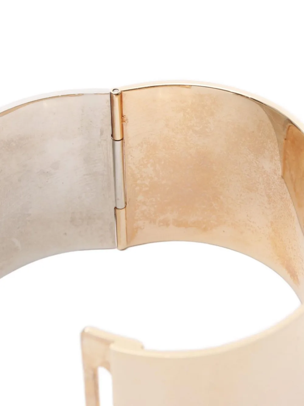 Pre-owned Dior 2000s Gp Bangle Bracelet In Gold