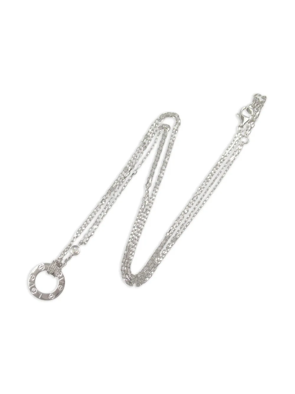 Cartier 2010s Love Circle ネックレス 18Kホワイトゴールド - シルバートーン Cartier 2010s Love Circle ネックレス 18Kホワイトゴールド - シルバートーン