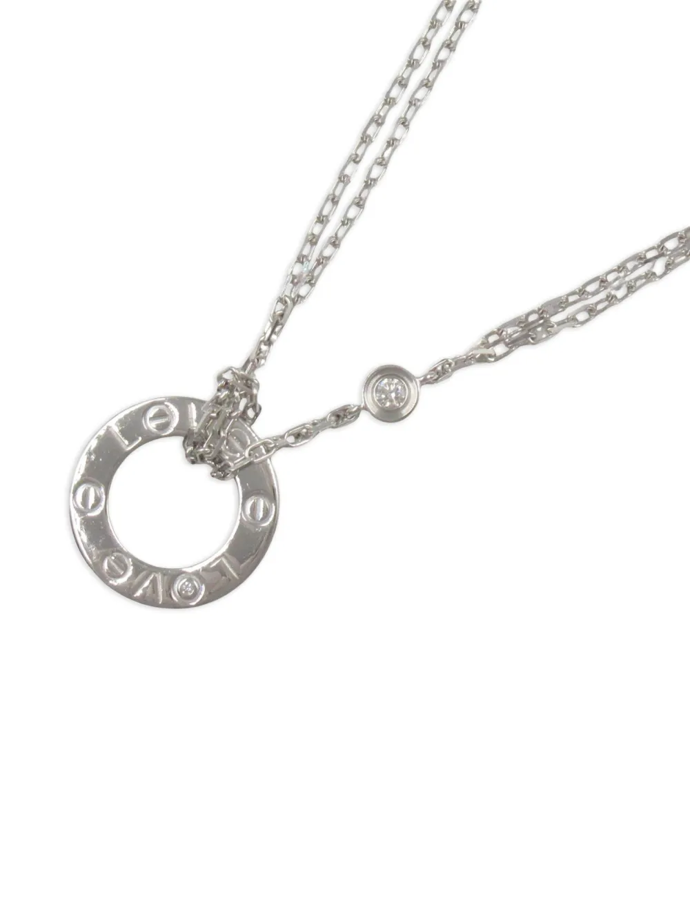 Cartier 2010 18kt white gold Love Circle necklace | Pre-Owned | Image 2