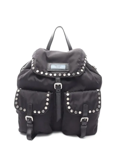 Prada Pre-Owned 2010s Vela stud-detail backpack