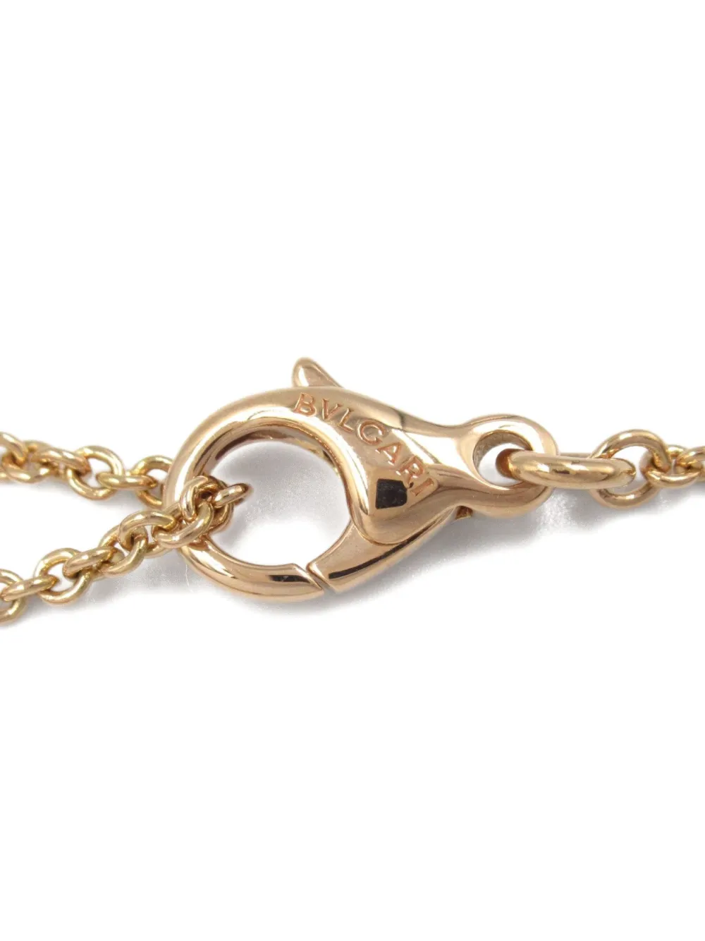 Pre-owned Bvlgari 2010s 18k Rose Gold B.zero1 Necklace